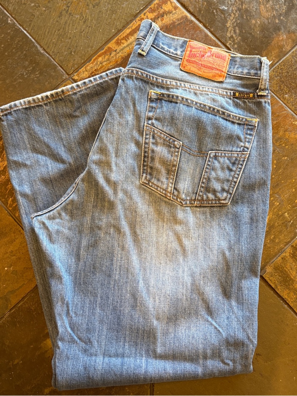 Lucky Brand Men's Relaxed Jeans - Blue Denim